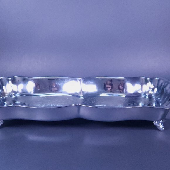 Mid-century vintage footed tray with handles by DannyWilson Original - Picture 3 of 6